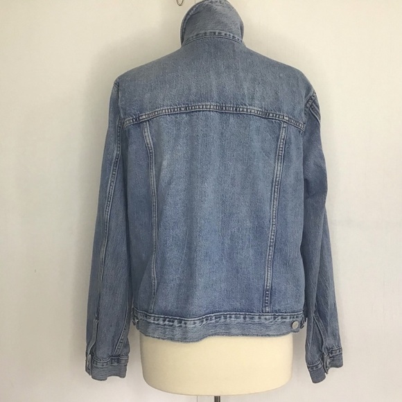 Lucky Brand trucker style denim crystal lake wash jean jacket spring 2020 1X - Picture 3 of 11